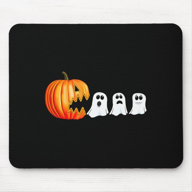 Funny Halloween Pumpkin Ghosts Jack O Lantern  Mouse Pad (Front)
