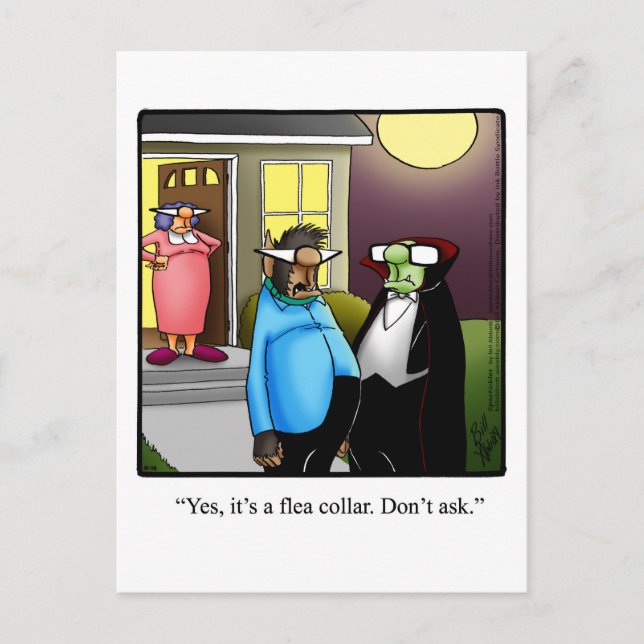 Funny Halloween Pumpkin Humor Postcard  (Front)