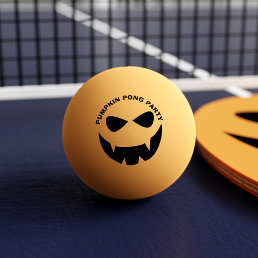 Funny Halloween Pumpkin Party Personalized Ping-Pong Ball