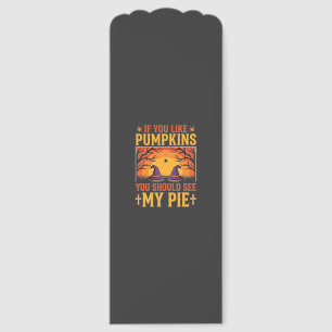Funny Halloween Pumpkin Pie Witch Design_1 Bookmarks