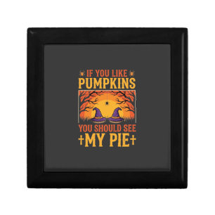 Funny Halloween Pumpkin Pie Witch Design_1 Gift Box