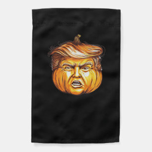 Funny Halloween Pumpkin Political Parody Donald Tr Garden Flag