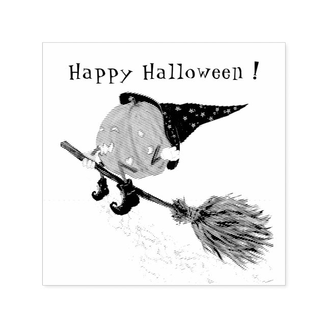 Funny Halloween Pumpkin Self-inking Stamp (Design)
