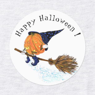 Funny Halloween Pumpkin Stickers