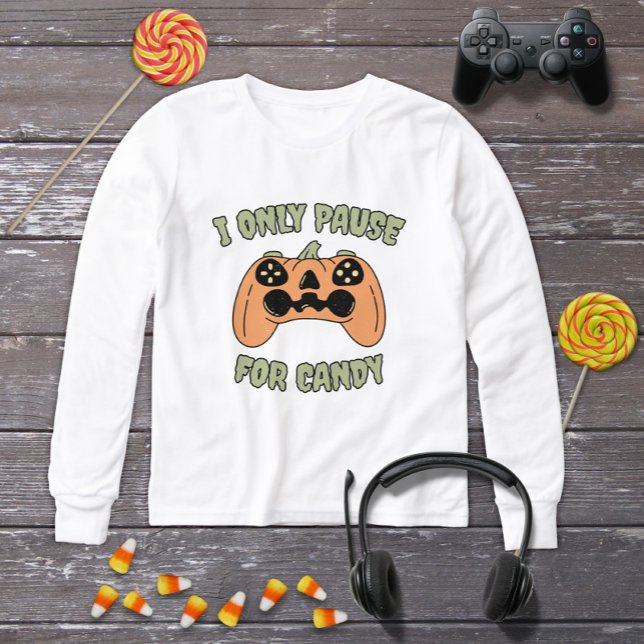 Funny Halloween Pumpkin Video Gamer Controller Tri-Blend Shirts (Creator Uploaded)