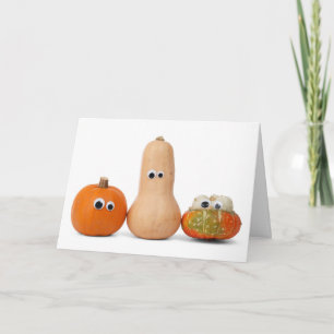 Funny Halloween Pumpkins custom greeting card