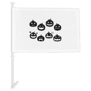 Funny Halloween Pumpkins Halloween Party Halloween Car Flag