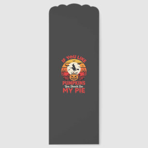 Funny Halloween Pumpkins Pie Design_1 Bookmarks