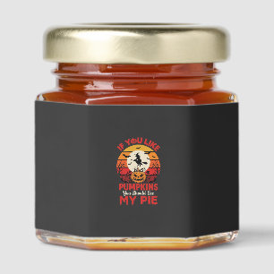 Funny Halloween Pumpkins Pie Design_1 Honey Jar Favors