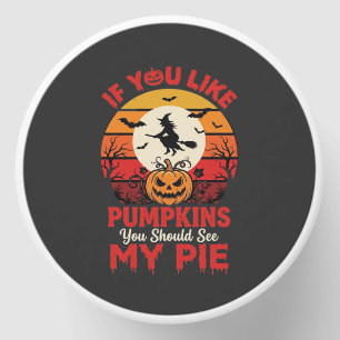 Funny Halloween Pumpkins Pie Design_1 Mini Candle Favors