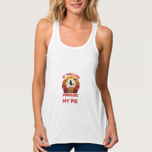Funny Halloween Pumpkins Pie Design_1 Tank Top