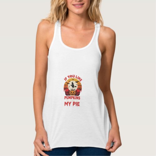 Funny Halloween Pumpkins Pie Design_1 Tank Top