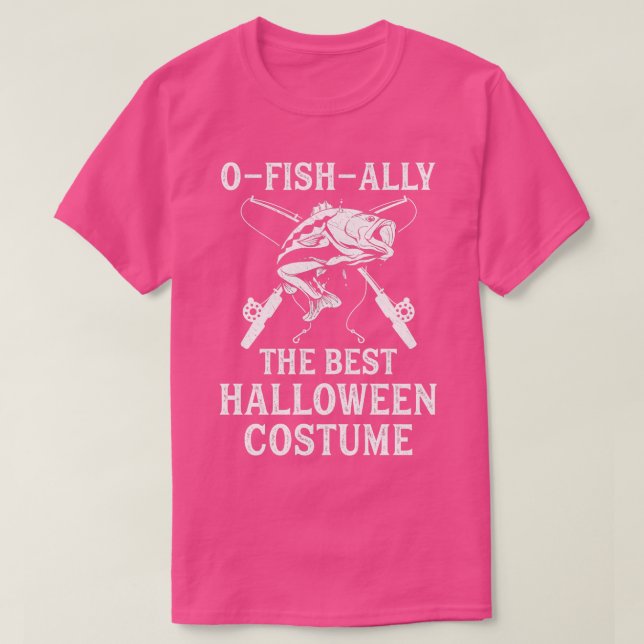 Funny Halloween Pun Fisherman Fishing Halloween Co T-Shirt (Design Front)