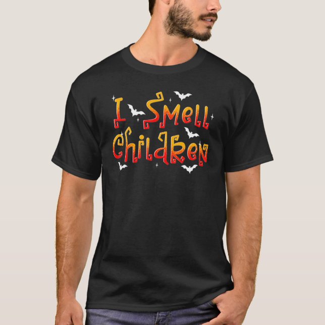 Funny Halloween Pun I Smell Children T-Shirt (Front)