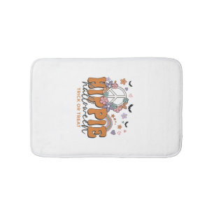 Funny Halloween saying Hippie Halloween Bath Mat