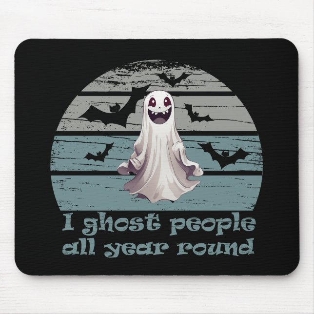 funny halloween saying mouse pad (Front)