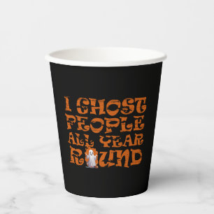 Funny Halloween saying Paper Cups