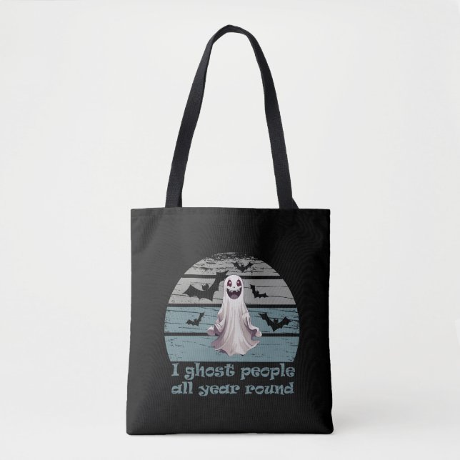 funny halloween saying tote bag (Front)