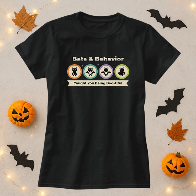 Funny Halloween Shirt; Bats & Behavior  T-Shirt (Creator Uploaded)