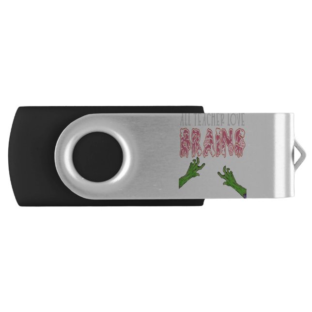 Funny Halloween shirts for teachers Math Pumpkin Flash Drive (Front)