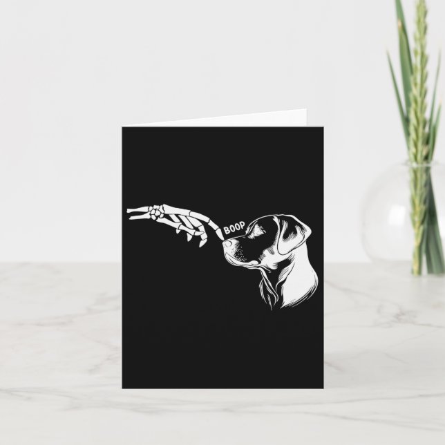 Funny Halloween Skeleton  Card (Front)
