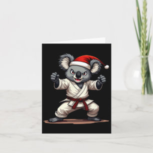 Funny Halloween Skeleton Drinking Martini Tail Card