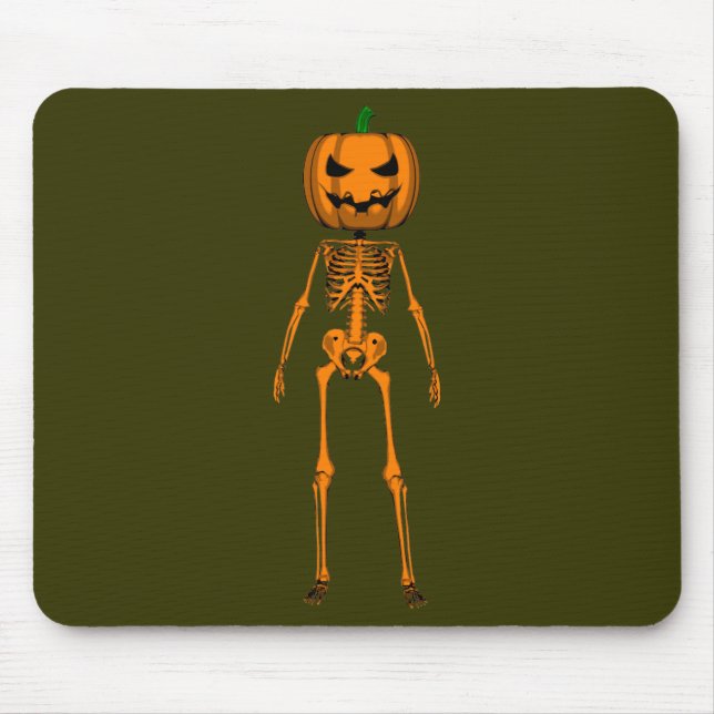 Funny Halloween Skeleton Mouse Pad (Front)
