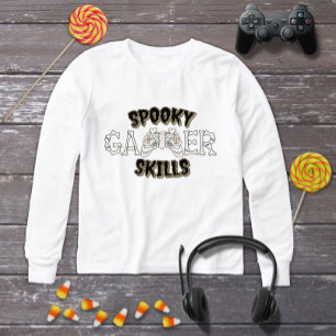 Funny Halloween Skeleton Video Game Controller Tri-Blend Shirts