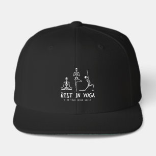Funny Halloween Skeleton Yoga Rest Visor