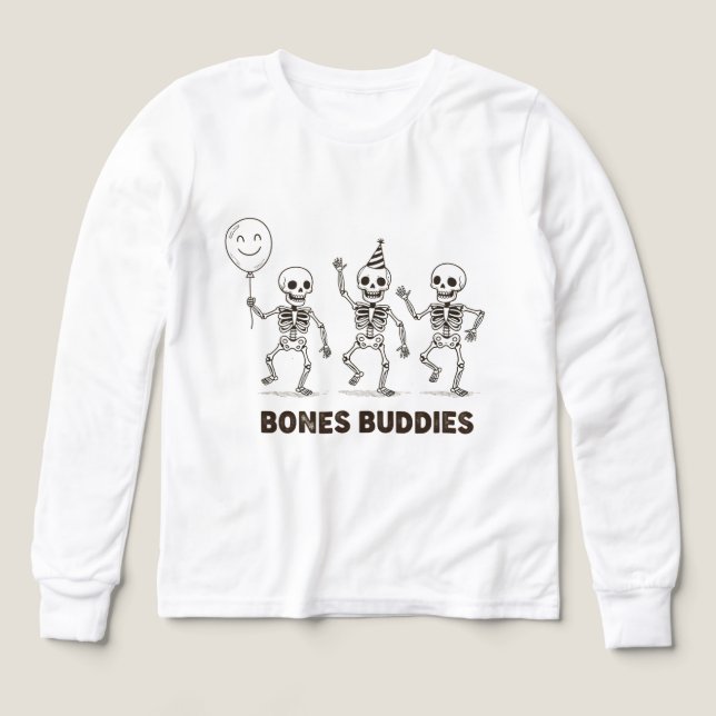 Funny Halloween Skeletons Tri-Blend Shirts (Design Front)