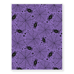 Funny Halloween Spiders Temporary Tattoos