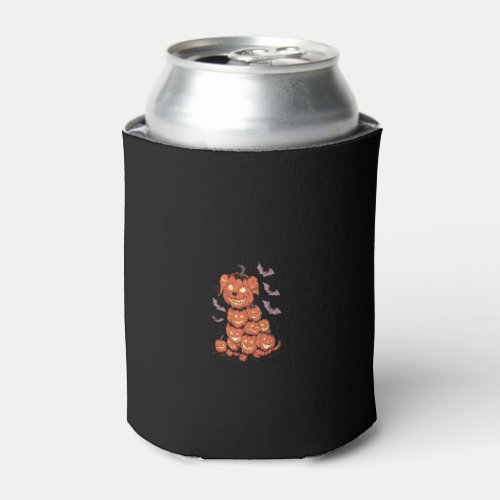 Funny Halloween Spooky Cute Ghost Belgian Malinois Can Cooler