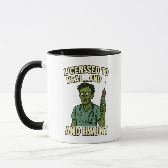 Funny Halloween Surgery Mug (Left)