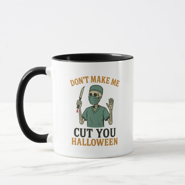 Funny Halloween Surgery Mug (Left)