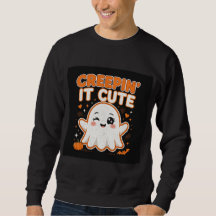 Funny Halloween Sweatshirt v1 Spooky Humor Cozy