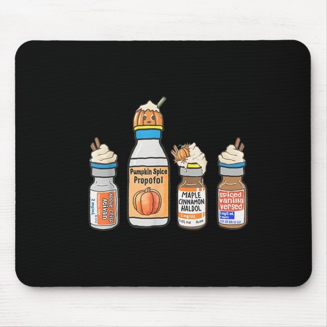 Funny Halloween Tee Crna Pacu ER ED ICU Cricital C Mouse Pad (Front)