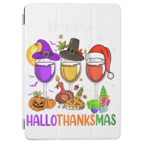 Funny Halloween Thanksgiving Christmas Happy Hallo iPad Air Cover