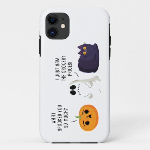 Funny Halloween  Thanksgiving Inflation Graphic  iPhone 11 Case