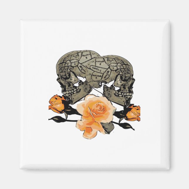 Funny Halloween Till Death Do Us Part Design Magnet (Front)