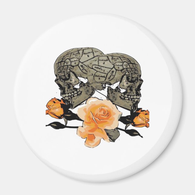 Funny Halloween Till Death Do Us Part Design Magnet (Front)