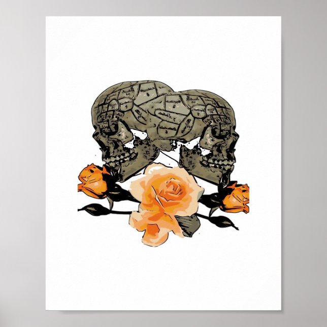 Funny Halloween Till Death Do Us Part Design Poster (Front)