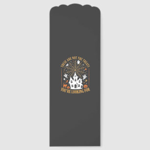 Funny Halloween Treats Ghost Haunted House Design_ Bookmarks
