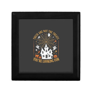 Funny Halloween Treats Ghost Haunted House Design_ Gift Box
