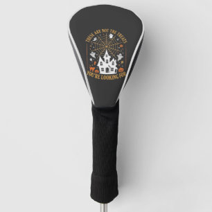 Funny Halloween Treats Ghost Haunted House Design_ Golf Head Cover