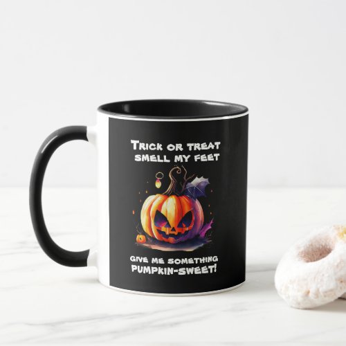 Funny Halloween Trick or Treat Pumpkin_Sweet Mug