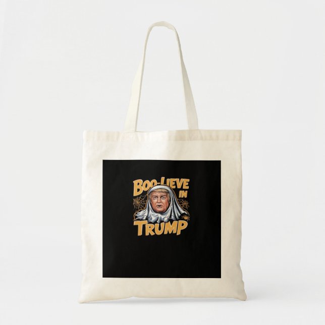 Funny Halloween  Trumpkin Make Halloween Great Aga Tote Bag (Front)