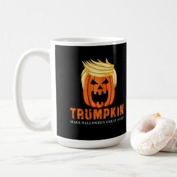 Funny Halloween Trumpkin Pumpkin Coffee Mug by aandjdesigns at Zazzle