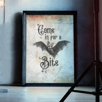 Funny Halloween Vampire Bat Come in for a Bite