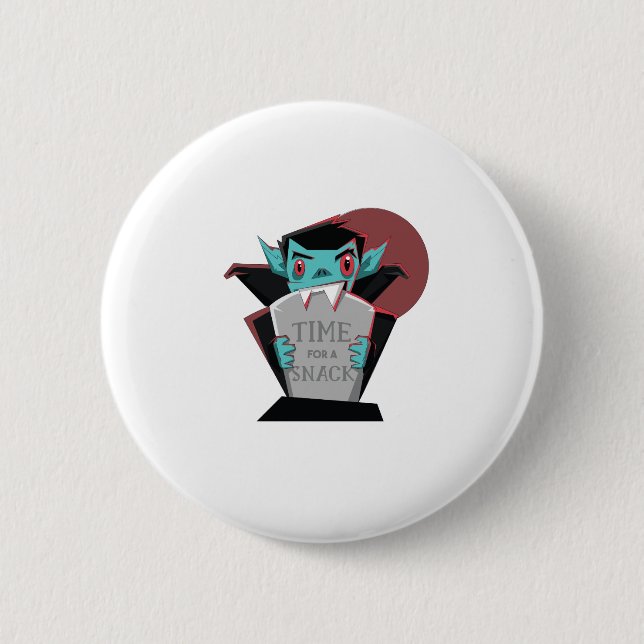 Funny Halloween Vampire Gift For Vampires Lover Button (Front)