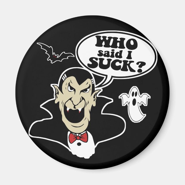 Funny Halloween Vampire Magnet (Front)